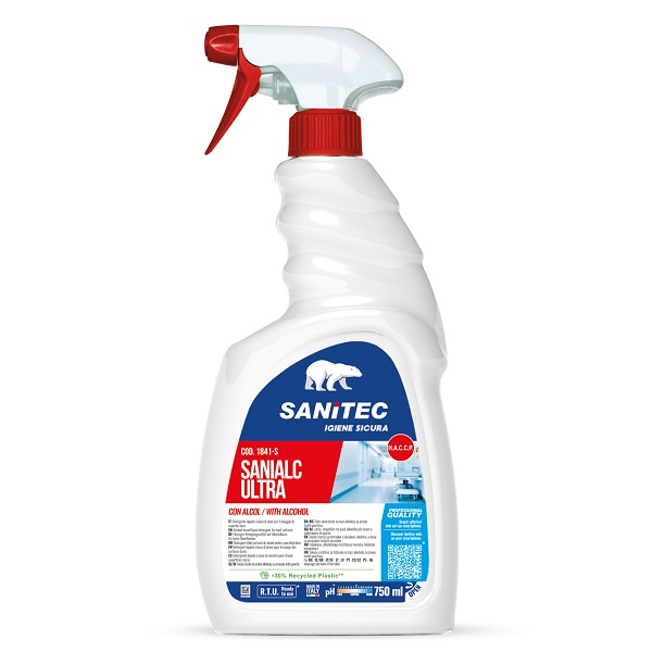 SANIALC ULTRA DETERGENTE con 77° di ALCOOL Ml.750