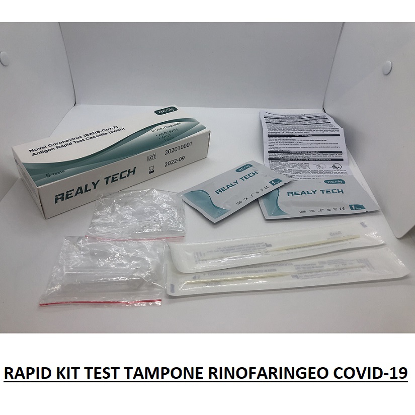 RAPID KIT TEST TAMPONE RINOFARINGEO COVID 19 Pz.1