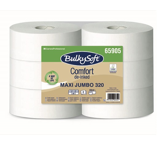 CARTA IGIENICA MAXI JUMBO COMFORT Mt.320 Pz.6